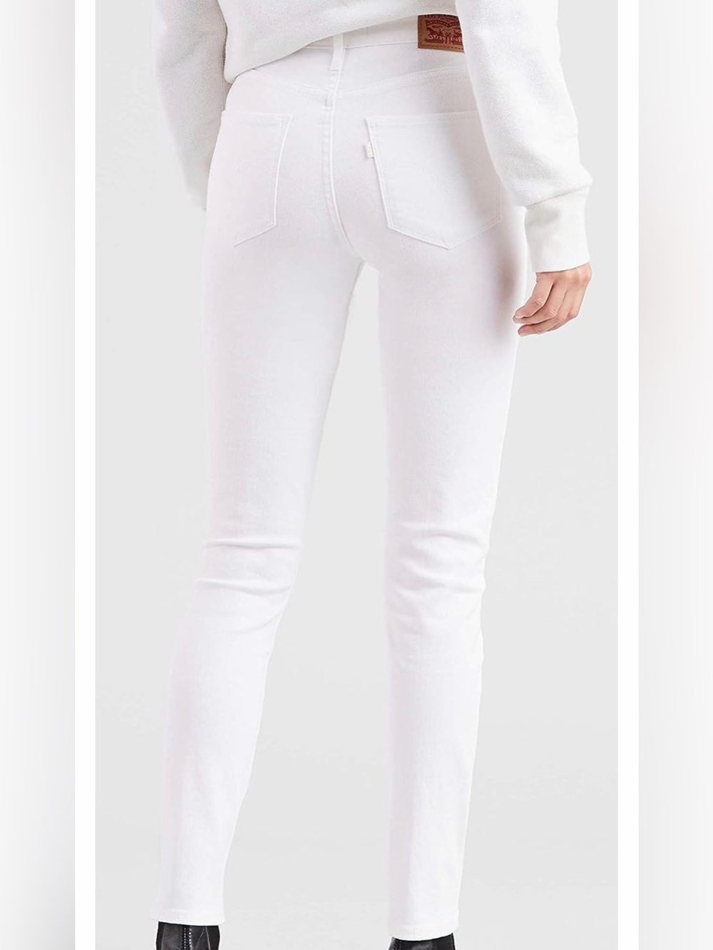 Levi's White Skinny Jeans - Sleek High-Rise Fit